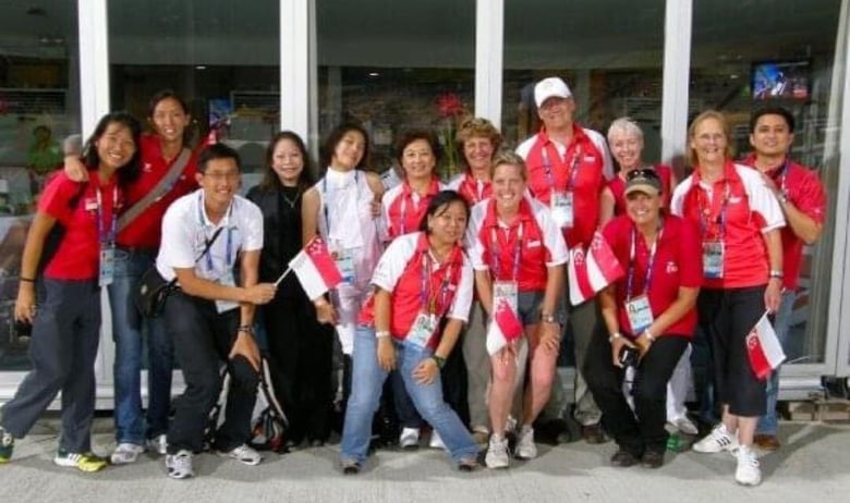 04 Shirley and team at the Beijing 2008 Paralympics