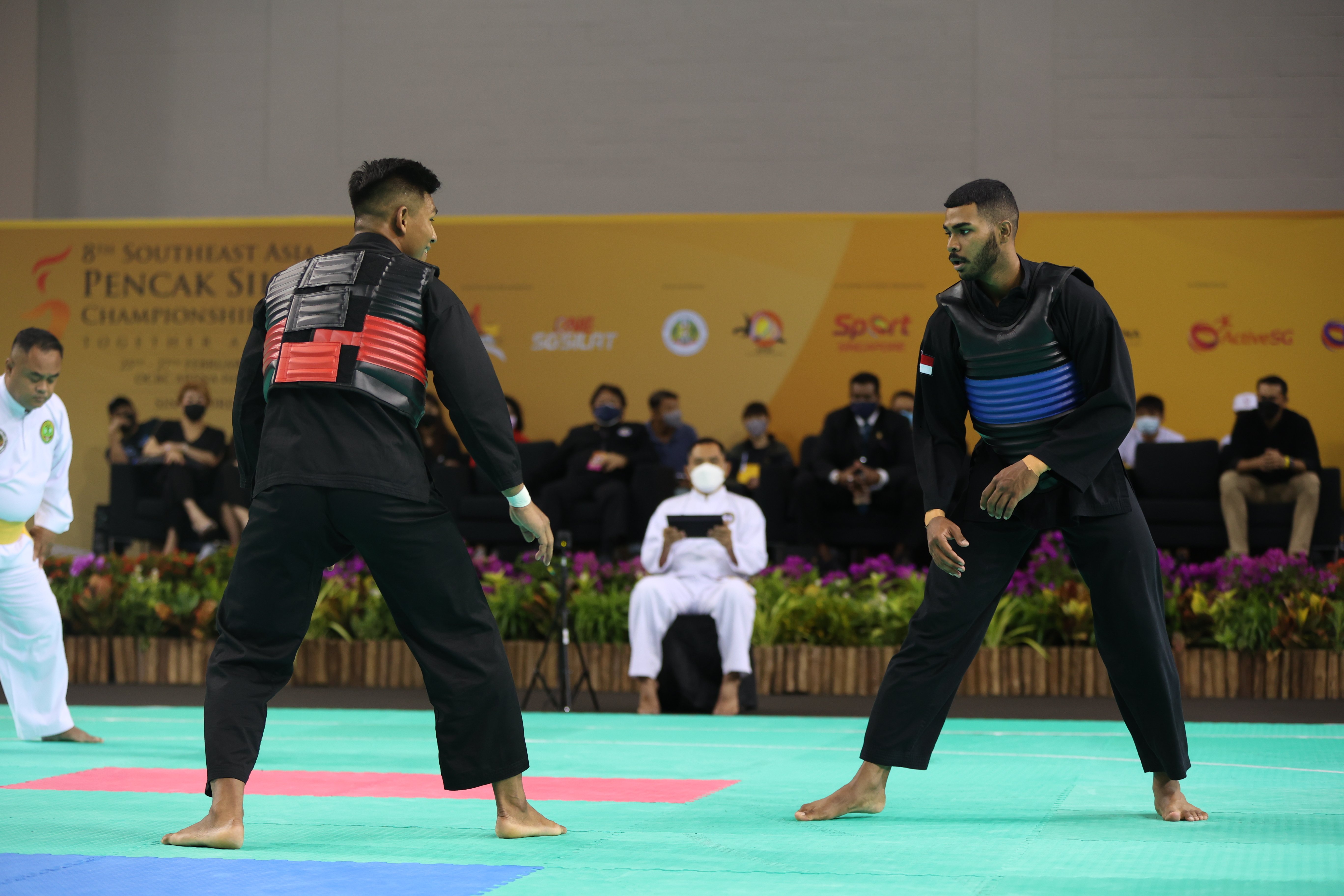 20220226_(L-R) Muhamad Robial Bin Sobri (Malaysia), Sheik Farhan Bin Sheik Alauddin (Singapore)_Photo credit to Singapore Silat Federation