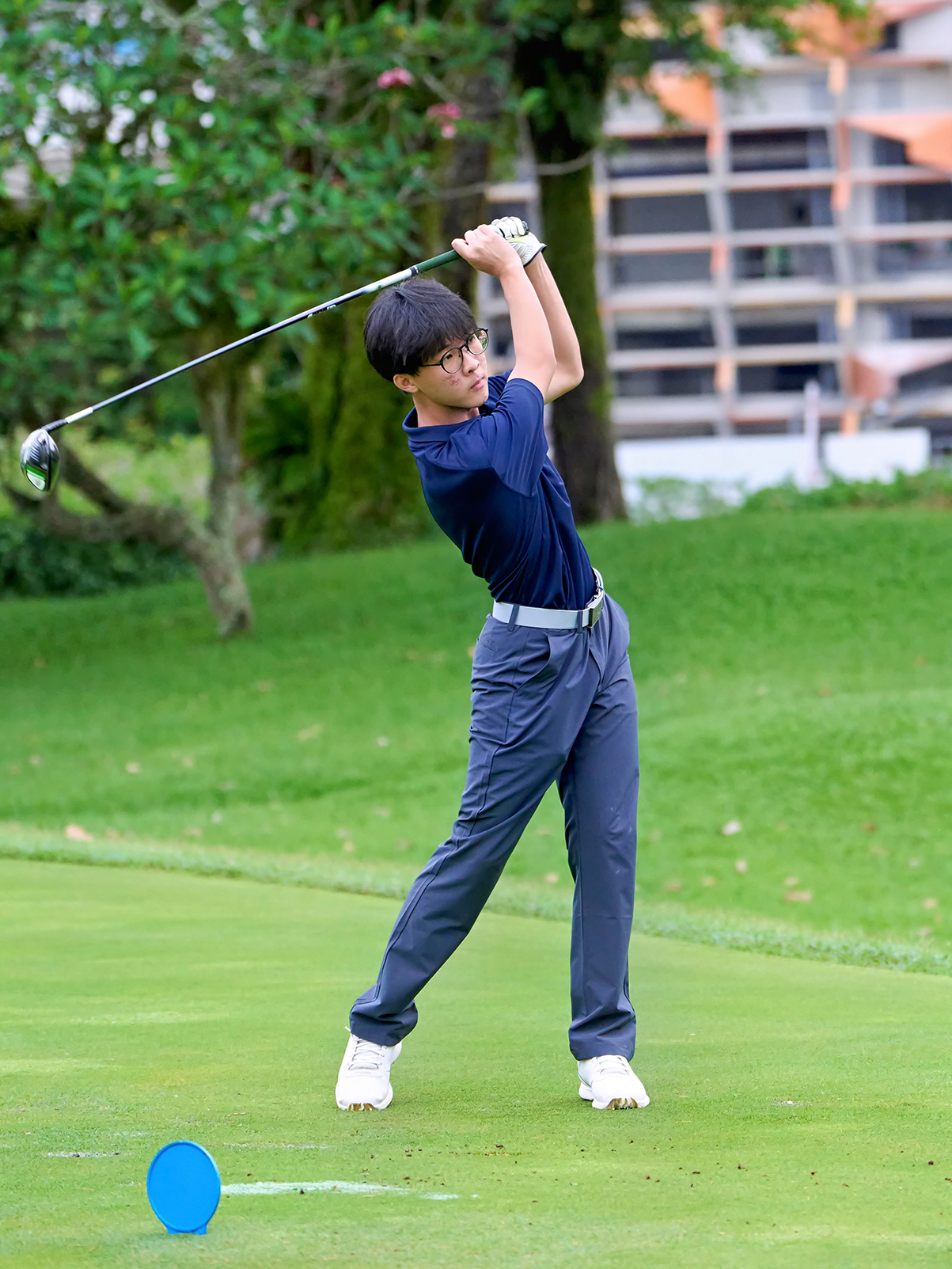 2024-04-15_NSG Golf Championship Master Course @Laguna Nationals_Photo by Eric Koh DSC06549 Xander Yet(DHS) tees off at 1st Tee