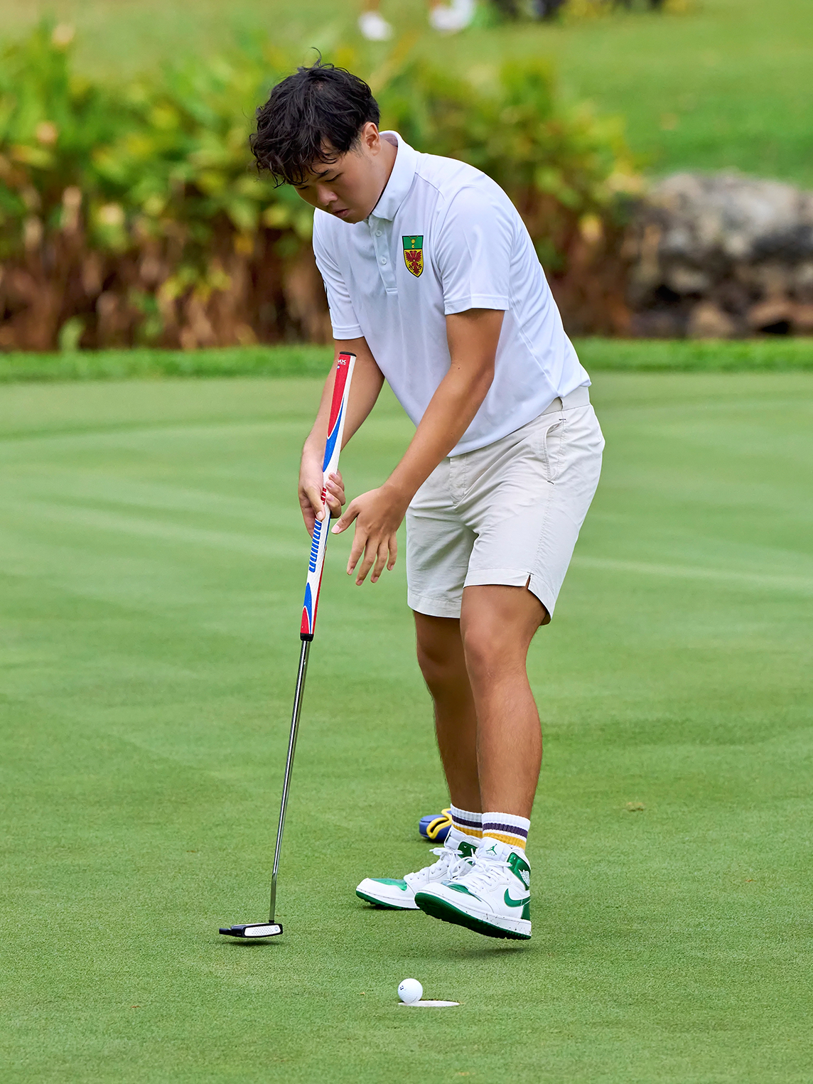 2024-04-15_NSG Golf Championship Master Course @Laguna Nationals_Photo by Eric Koh DSC08556 Goh Sheng Rui(RI) sinks the putt