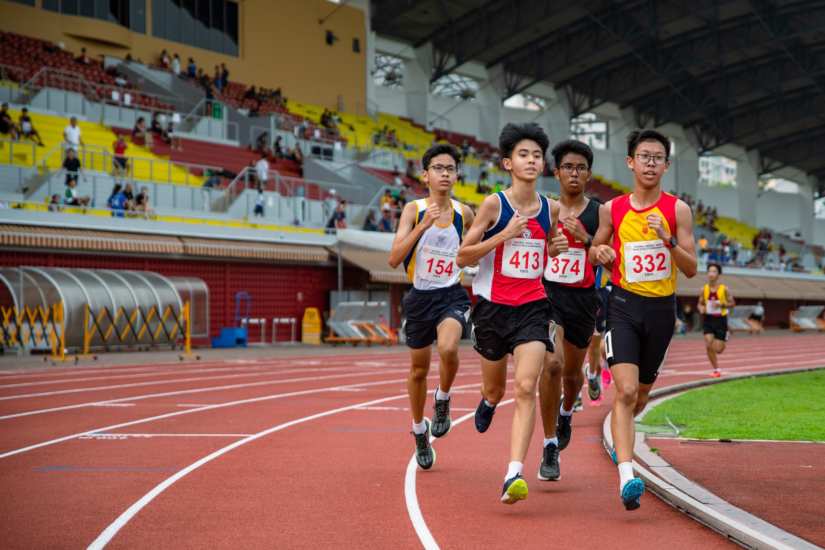 2023-04-14_National School Game T&F 2023 (PM)_Photo by Tom Ng Kok Leong_8509981_B Boys 3000m Heat 2