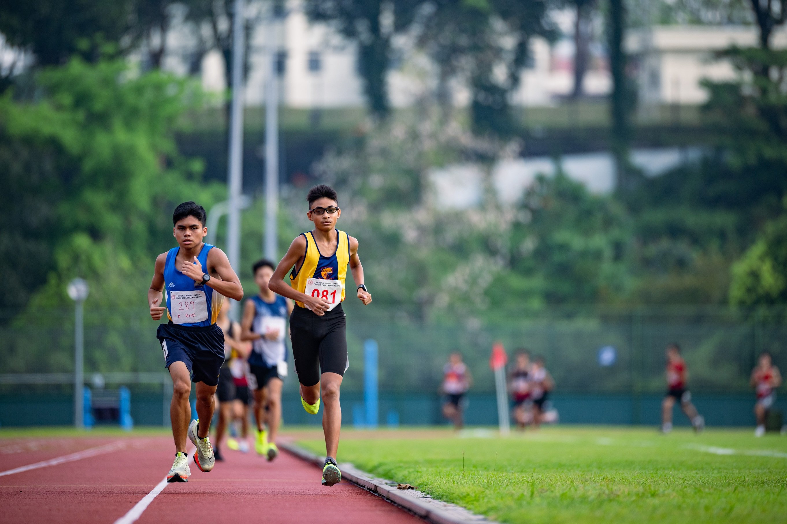 2023-04-14_National School Game T&F 2023 (PM)_Photo by Tom Ng Kok Leong_DSC_7645_B Boys 3000m Heat 1